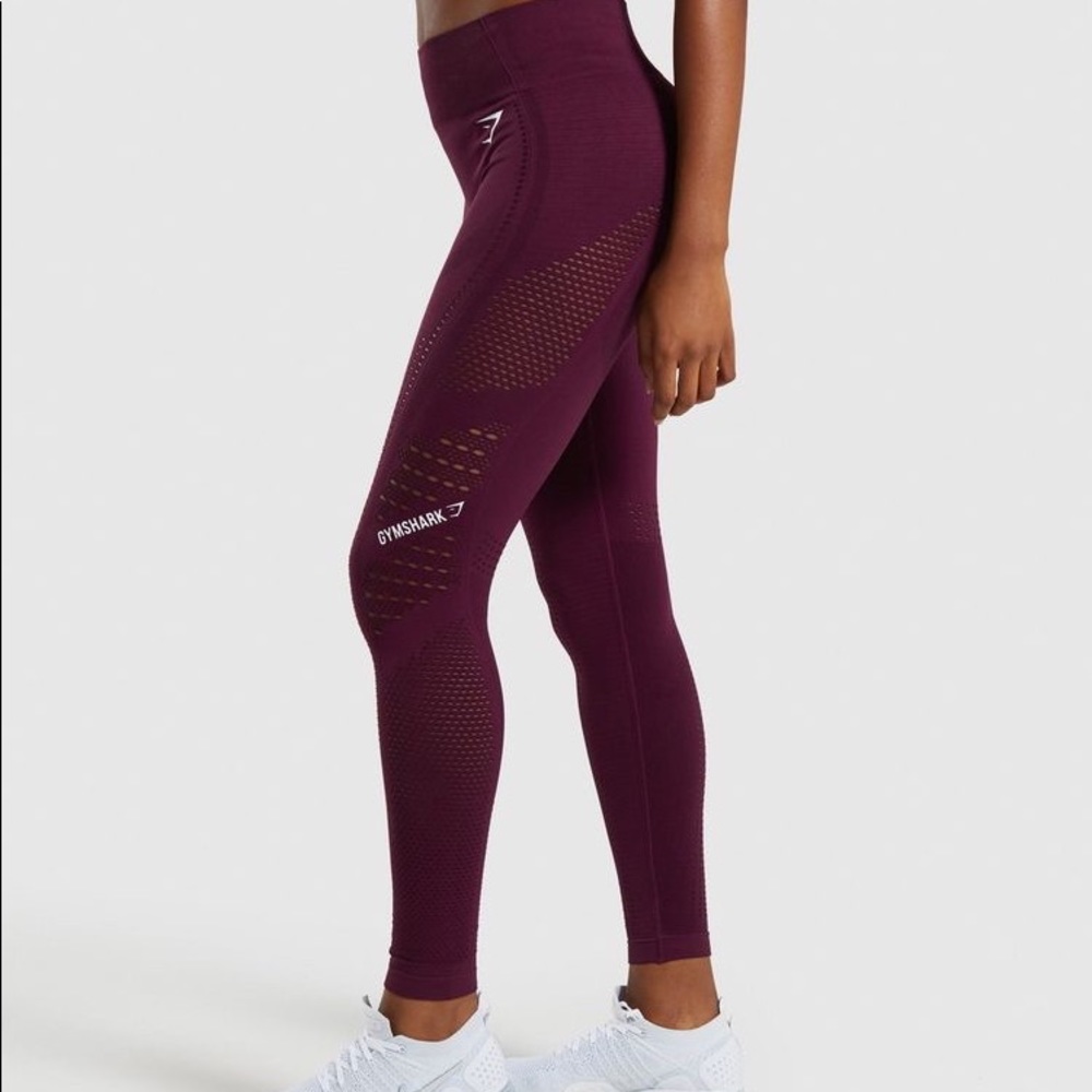 Gymshark flawless knit leggings ruby